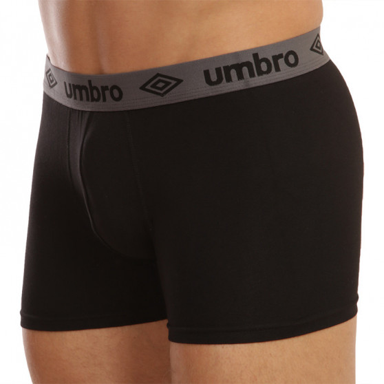 2PACK pánské boxerky Umbro černé (UMUM0345 C)