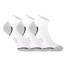 3PACK dámské ponožky DIM nízké bílé (DI0005US-A01)