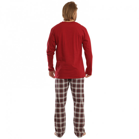Pánské pyžamo Gino nadrozměr červené (79111)