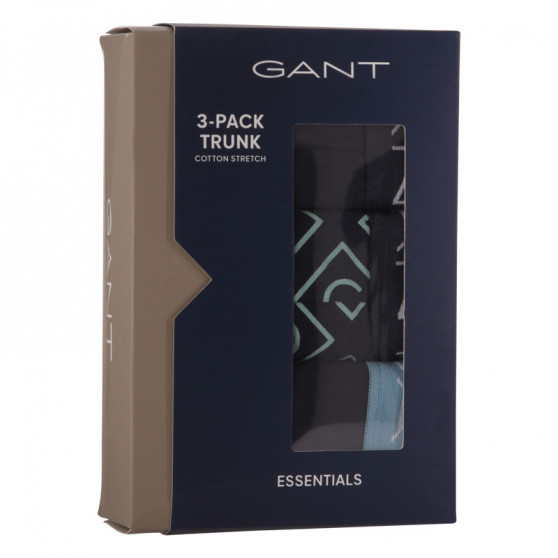 3PACK pánské boxerky Gant modré (902133023-433)