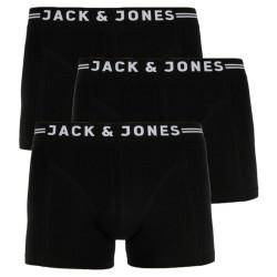 Příčná 3PACK pánské boxerky Jack and Jones černé (12171944)