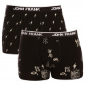 2PACK pánské boxerky John Frank černé (JF2BMC08)