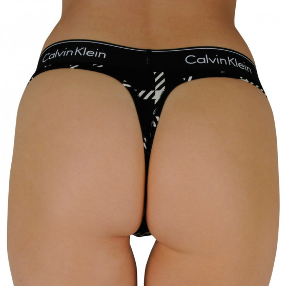 Dámská tanga Calvin Klein černá (QF6861E-VG8)