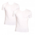 2PACK pánské tričko Calvin Klein 2P ss crew neck bílé (NB1088A-100)