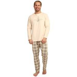 Pánské pyžamo Gino béžové (79121)
