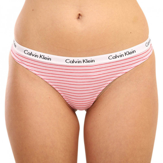 3PACK dámská tanga Calvin Klein vícebarevné (QD3587E-W5A)