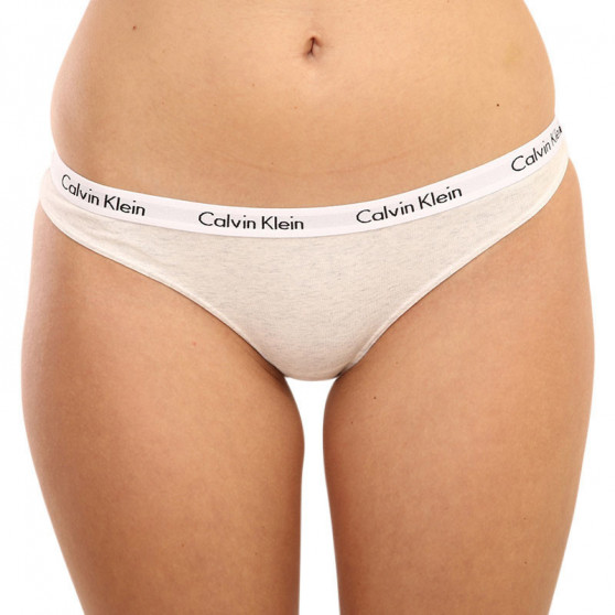 3PACK dámské kalhotky Calvin Klein nadrozměr vícebarevné (QD3801E-W5A)