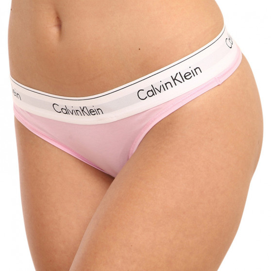 Dámská tanga Calvin Klein růžová (F3786E-TOE)