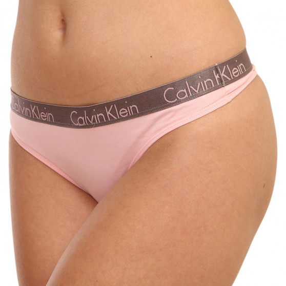 3PACK dámská tanga Calvin Klein vícebarevná (QD3560E-W5E)