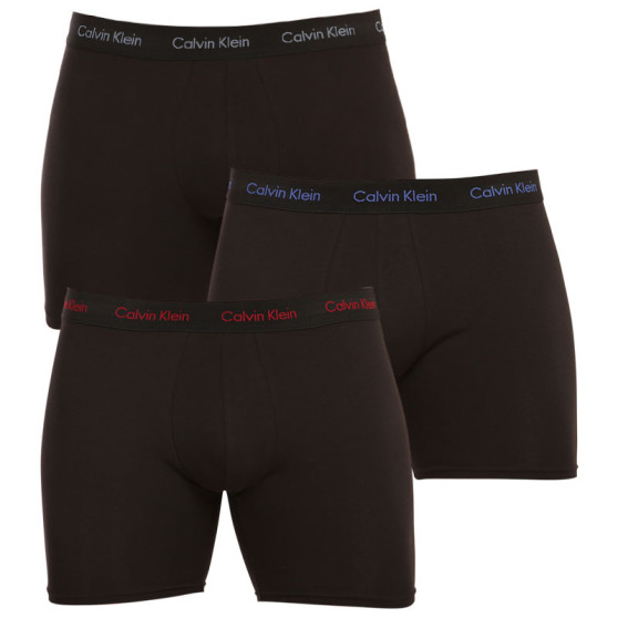 3PACK pánské boxerky Calvin Klein černé (NB1770A-X09)