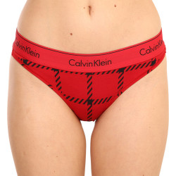 Dámské kalhotky Calvin Klein červené (QF6862E-VGM)