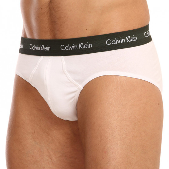 3PACK pánské slipy Calvin Klein bílé (U2661G-1TS)