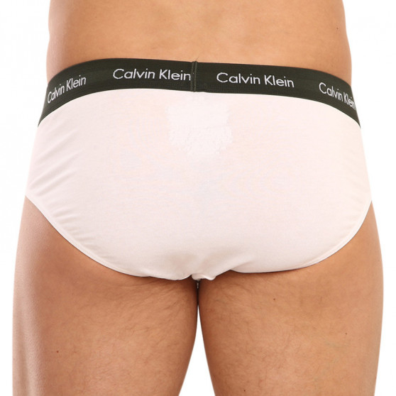3PACK pánské slipy Calvin Klein bílé (U2661G-1TS)