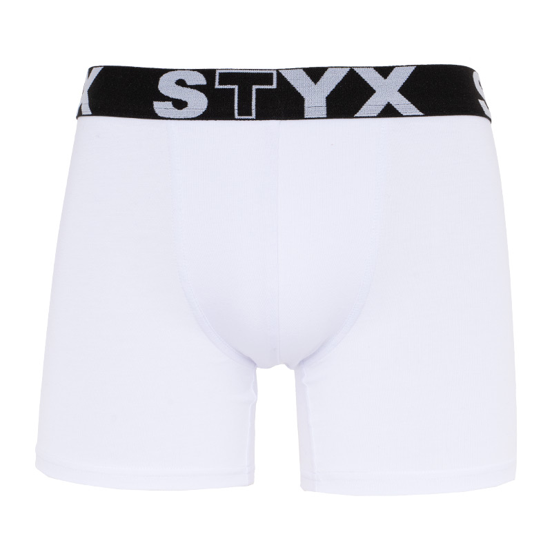 E-shop Pánské boxerky Styx long sportovní guma bílé