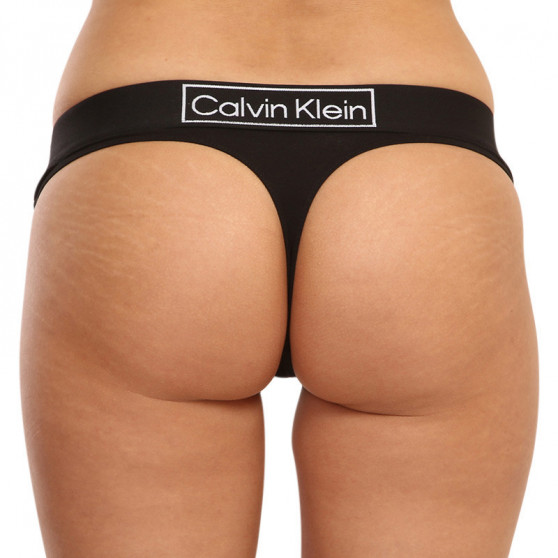 Dámská tanga Calvin Klein černé (QF6774E-UB1)