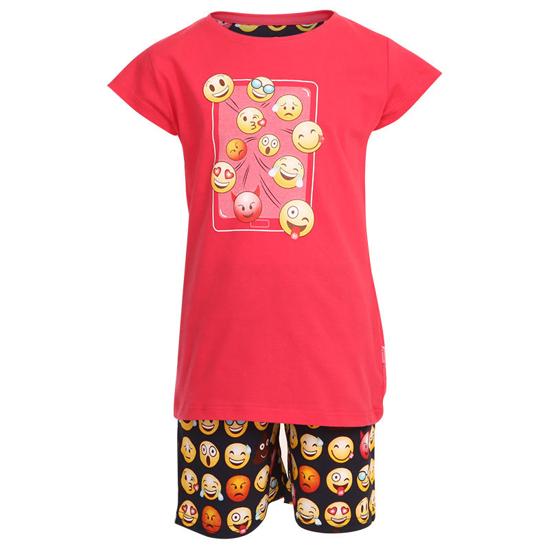 E-shop Dívčí pyžamo Cornette emotikoni