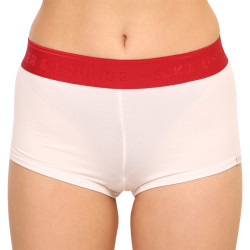 Dámské kalhotky Elka bílé s červenou gumou (DB0012)