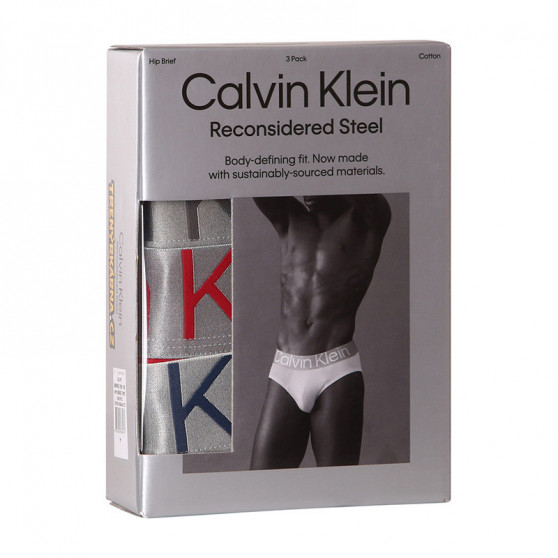 3PACK pánské slipy Calvin Klein vícebarevné (NB3129A-109)