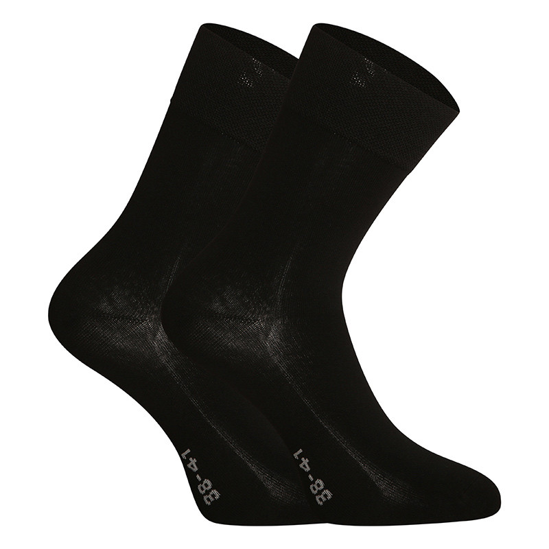E-shop Ponožky Gino bambusové bezešvé černé
