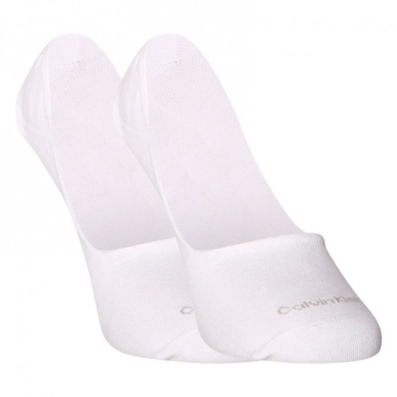 2PACK ponožky Calvin Klein extra nízké bílé (701218708 002)