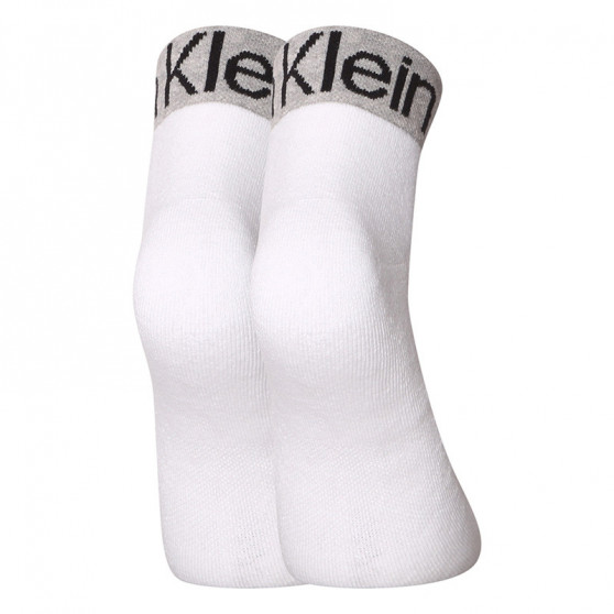 3PACK ponožky Calvin Klein kotníkové bílé (701218722 002)