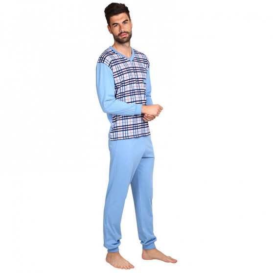 Pánské pyžamo Foltýn nadrozměr modré (FPDN11)