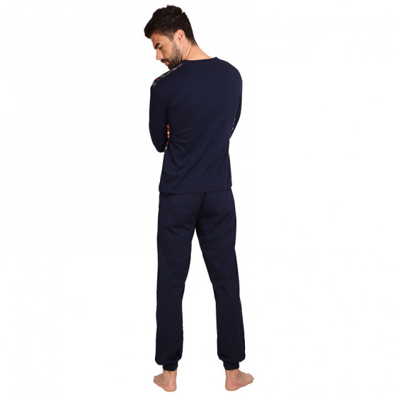 Pánské pyžamo Foltýn nadrozměr tmavě modré (FPDN13)