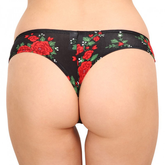 Veselé dámské kalhotky brazilky Dedoles Růže (D-W-UN-BL-C-C-139)