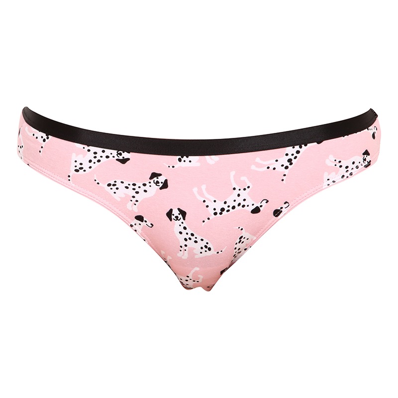 E-shop Veselé dámské kalhotky Dedoles Růžoví dalmatini