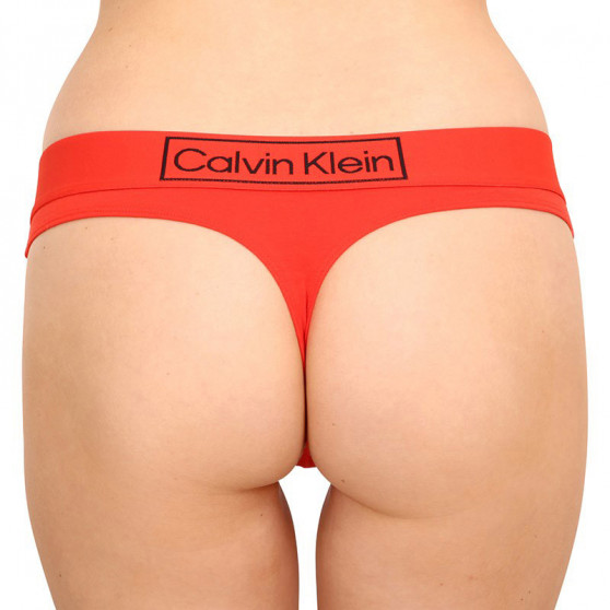 Dámská tanga Calvin Klein červené (QF6774E-XM9)