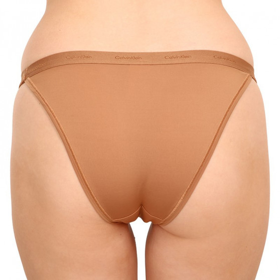 Dámské kalhotky Calvin Klein hnědé (QF6760E-BO8)
