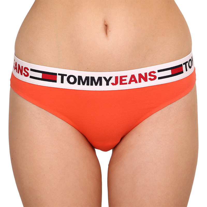 Dámské kalhotky brazilky Tommy Hilfiger oranžové (UW0UW03527 XVM) M