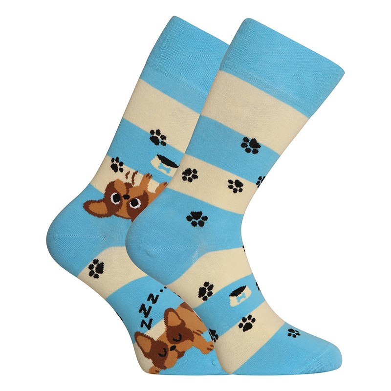 Veselé ponožky Dedoles Psi a pruhy (GMRS123) L