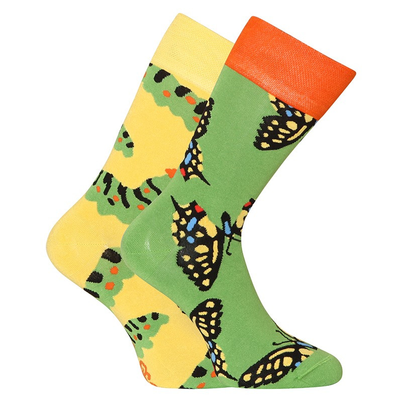 E-shop Veselé bambusové ponožky Dedoles Motýl vidloocas