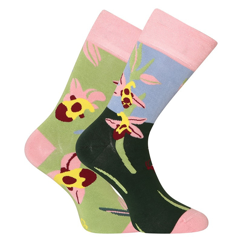 E-shop Veselé bambusové ponožky Dedoles Orchidej hmyzovník