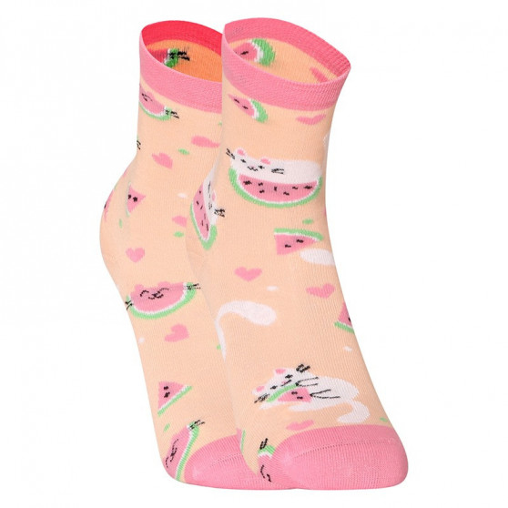 Veselé dětské ponožky Dedoles Kočka s melounem (GMKS183)