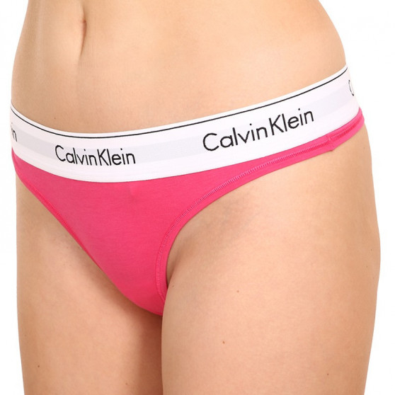 Dámská tanga Calvin Klein růžová (F3786E-VGY)