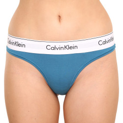 Dámská tanga Calvin Klein modrá (F3786E-CX3)