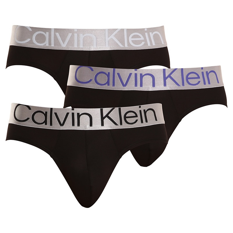 3PACK pánské slipy Calvin Klein černé (NB3073A-IEH) L