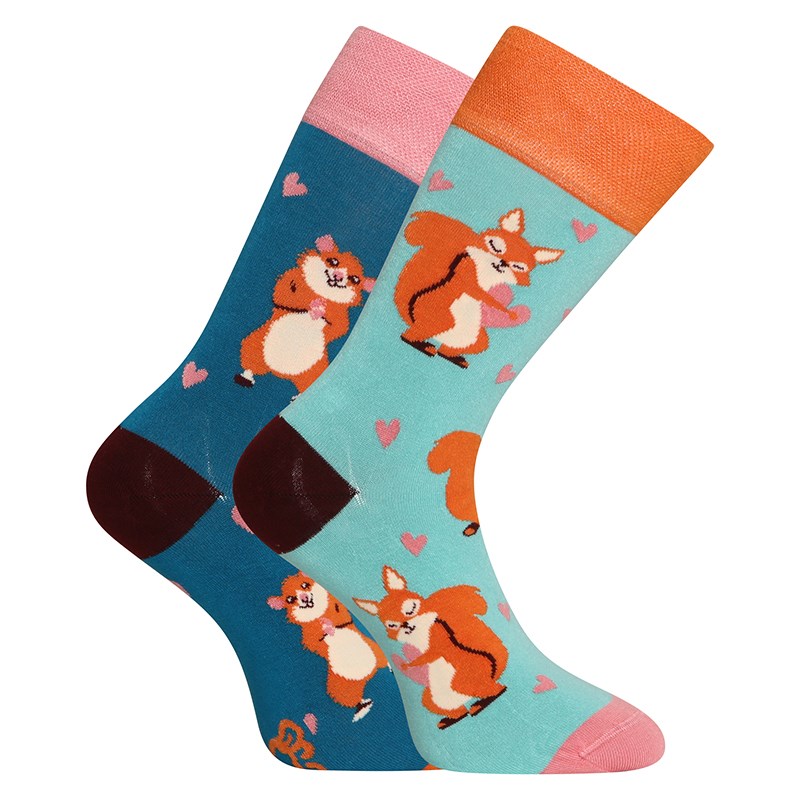 E-shop Veselé bambusové ponožky Dedoles Křeček a veverka