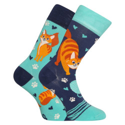 Veselé ponožky Dedoles Šťastná kočka (D-U-SC-RS-C-C-1461)