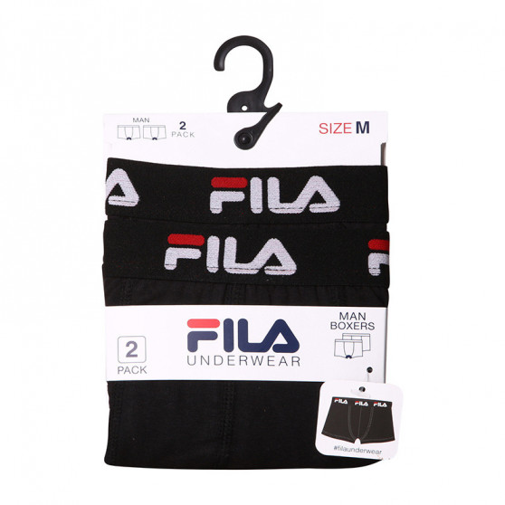 2PACK pánské boxerky Fila černé (FU5141/2-200)
