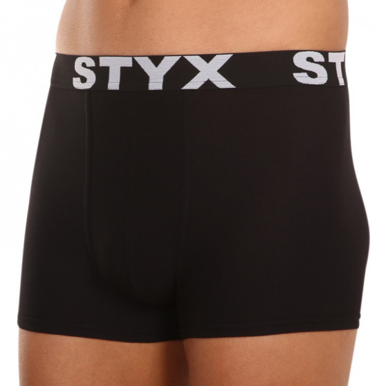Pánské boxerky Styx sportovní guma černé (G960)