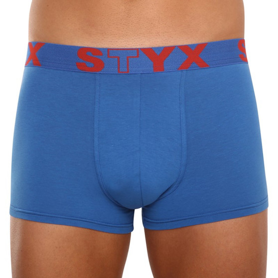 Pánské boxerky Styx sportovní guma modré (G967)