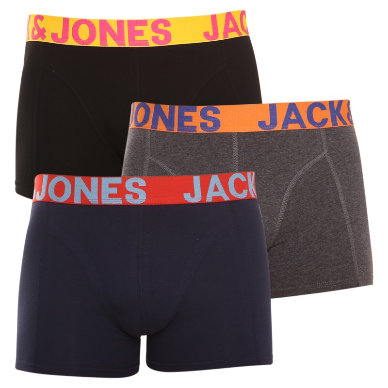 E-shop 3PACK pánské boxerky Jack and Jones vícebarevné