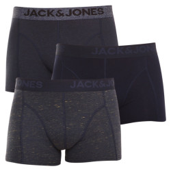 3PACK pánské boxerky Jack and Jones vícebarevné (12184161 - Navy blazer/blue)