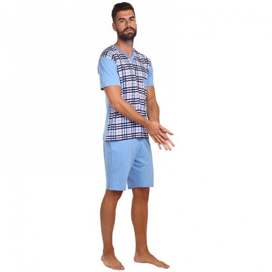 Pánské pyžamo Foltýn modré (FPT3)