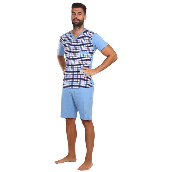 Pánské pyžamo Foltýn nadrozměr modré (FPTN3)