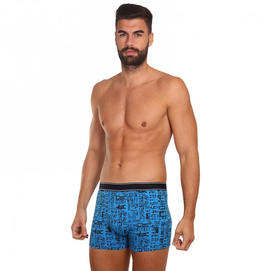 Pánské boxerky Andrie modré (PS 5585 A)