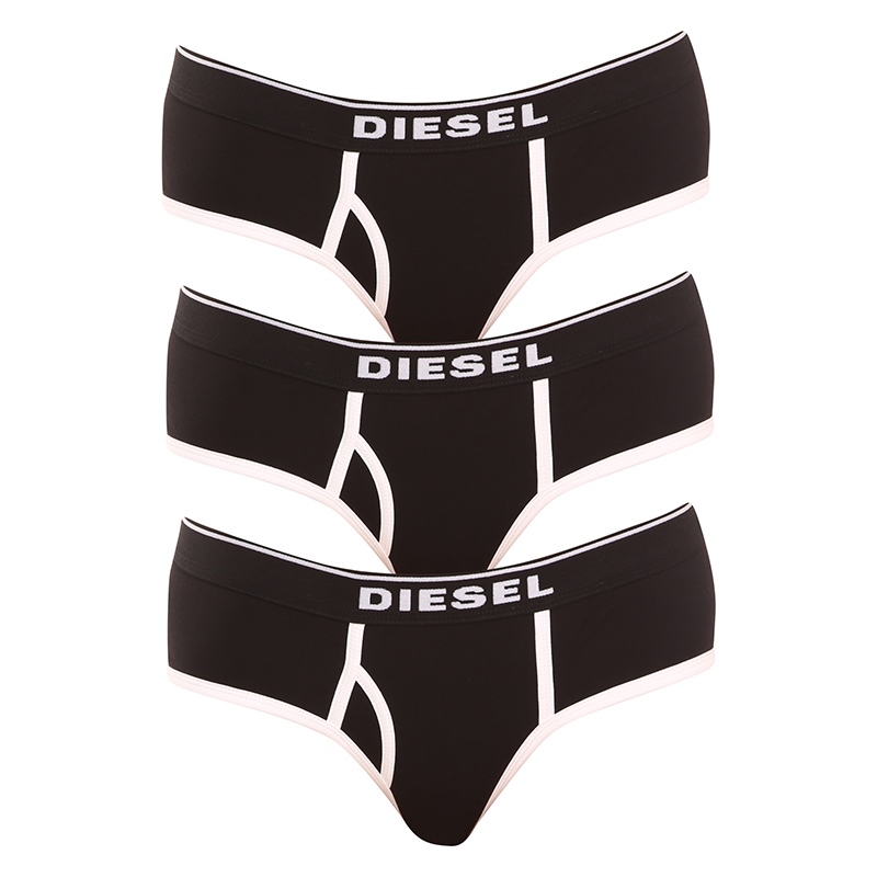 E-shop 3PACK dámské kalhotky Diesel černé